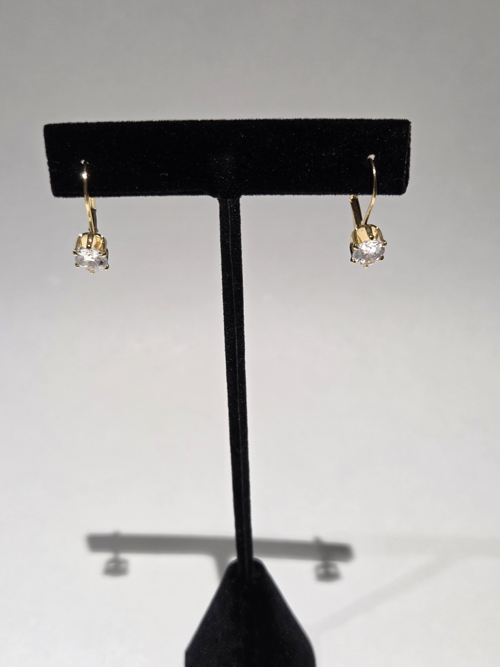 Gold-tone Crystal Drop Earrings - Classic Sparkle